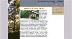 Desktop Screenshot of andoverarchery.com