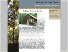 Tablet Screenshot of andoverarchery.com